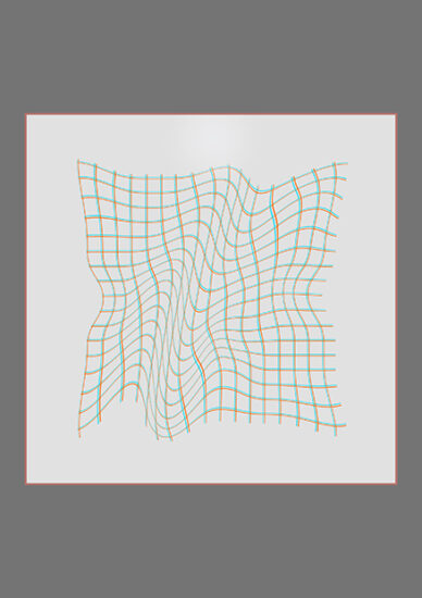 Fabric of reality (inverted) #2 עבודה דיגיטלית מודפסת 11cm X 11cm 2023