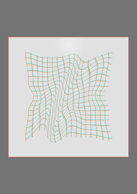 Fabric of reality (inverted) #2 עבודה דיגיטלית מודפסת 11cm X 11cm 2023